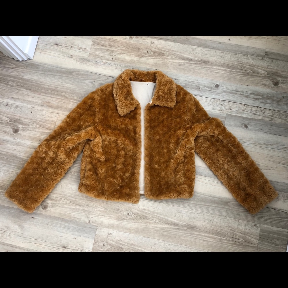 Vintage orange fur coat
